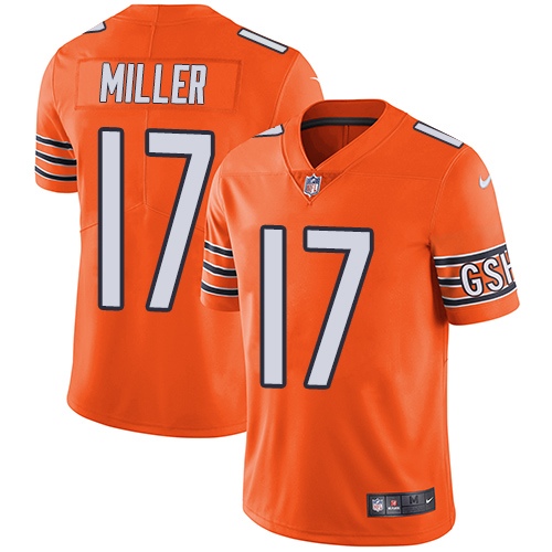 Men's Chicago Bears #17 Anthony Miller Orange Vapor Untouchable Limited Stitched NFL Jersey